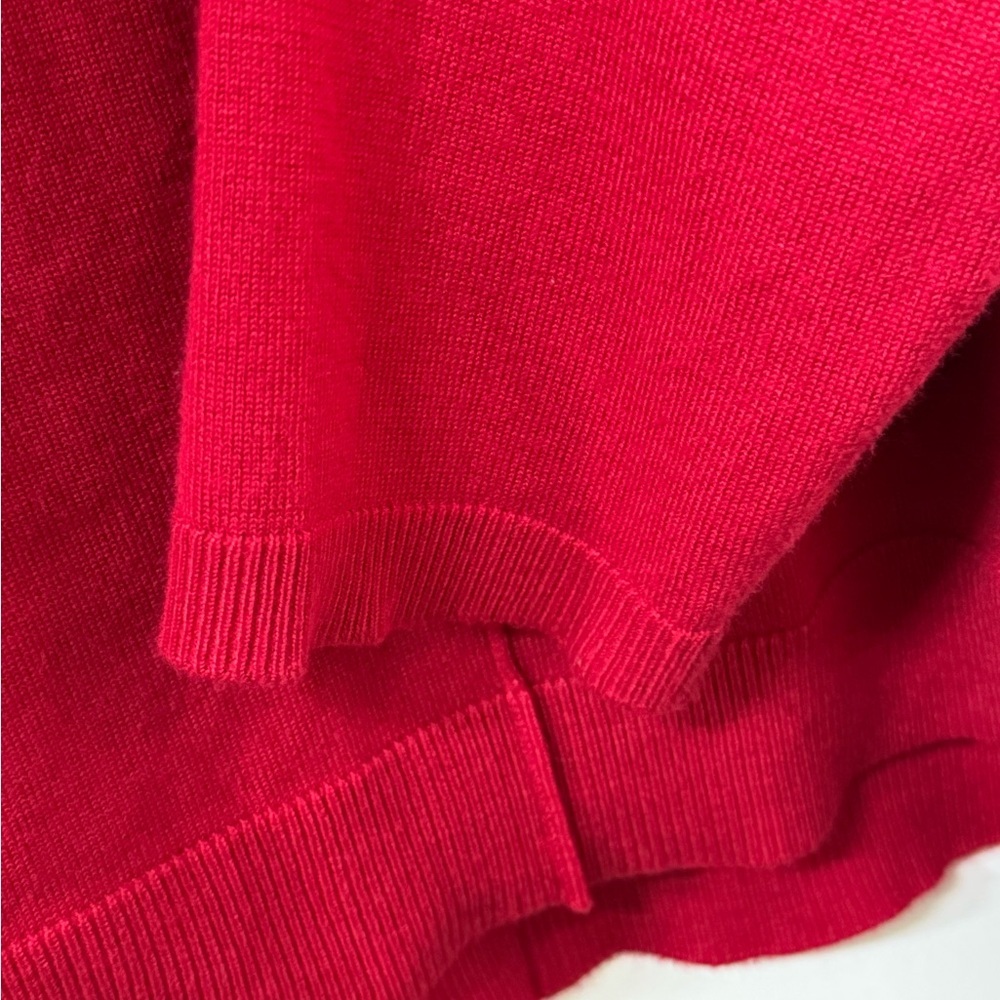Apt. 9 Women's Vibrant Red V-Neck Sweatshirt - Picture 5 of 9